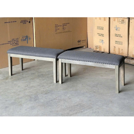 D617 - 00 : Ghế Băng , Ghế Bench - Màu Xám Khói